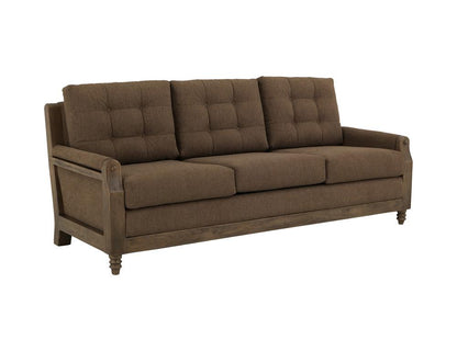 IFD - Xel-Ha II - Wooden Frame, Upholstered Sofa in Carnelian Brown - IUP574-SOF-183 veiw 1