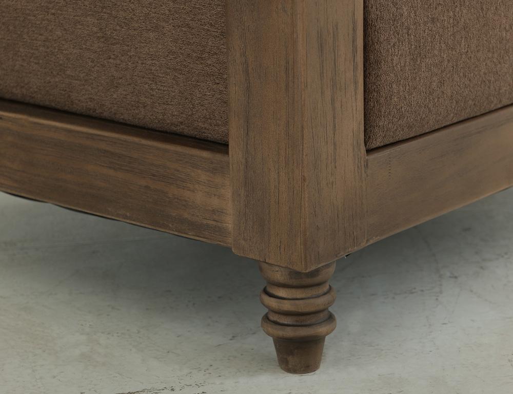 IFD - Xel-Ha II - Wooden Frame, Upholstered Sofa in Carnelian Brown - IUP574-SOF-183 veiw 4