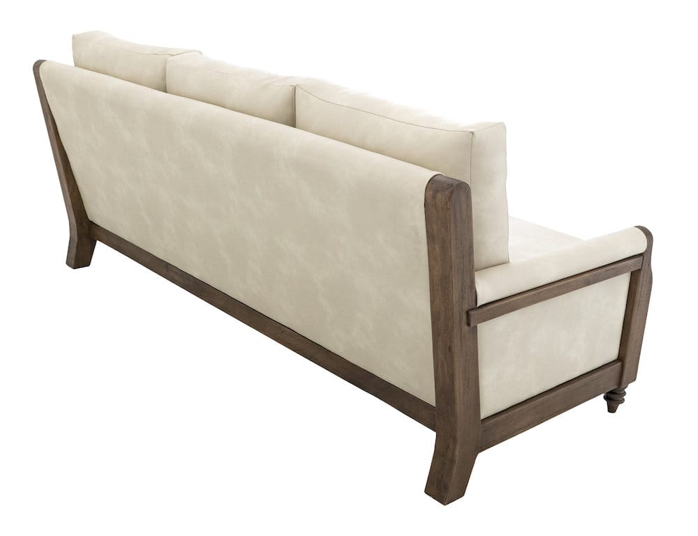 IFD  - Xel-Ha II  - Wooden Frame, Upholstered Sofa  - White  - IUP574-SOF-234 view 4
