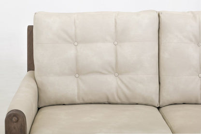 IFD  - Xel-Ha II  - Wooden Frame, Upholstered Sofa  - White  - IUP574-SOF-234 view 7