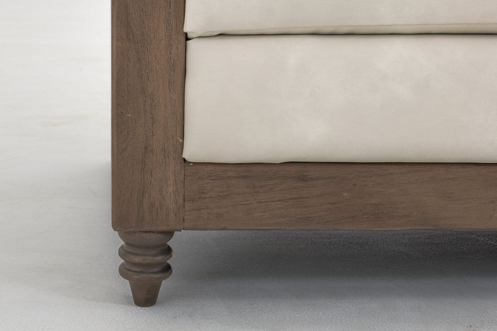 IFD  - Xel-Ha II  - Wooden Frame, Upholstered Sofa  - White  - IUP574-SOF-234 view 8