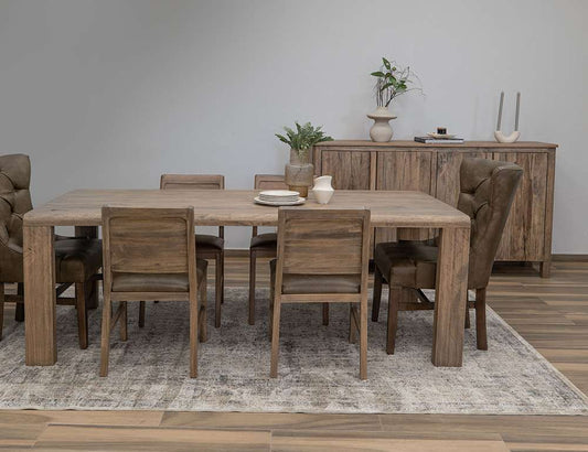 IFD - Xel-Há - Upholstered Seat Wooden Chair (Set of 2) - IFD5721CHR veiw 2