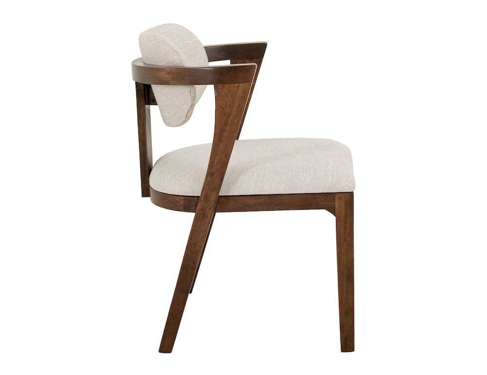 IFD  - Zaphiro  - Upholstered Chair  - White  - IFD5951CHUIV view 2