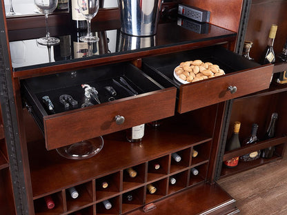 Imperial - Ashton Bar Cabinet in Nut Brown - IMP  26-1601 view 10