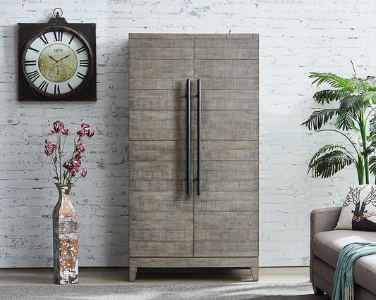 Imperial - Aurora Wine Cabinet in Stone Grey - IMP  26-1650 view 1