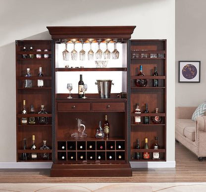 Imperial - Imperial Ashton Bar Cabinet in Nut Brown - 26-1601 view 7