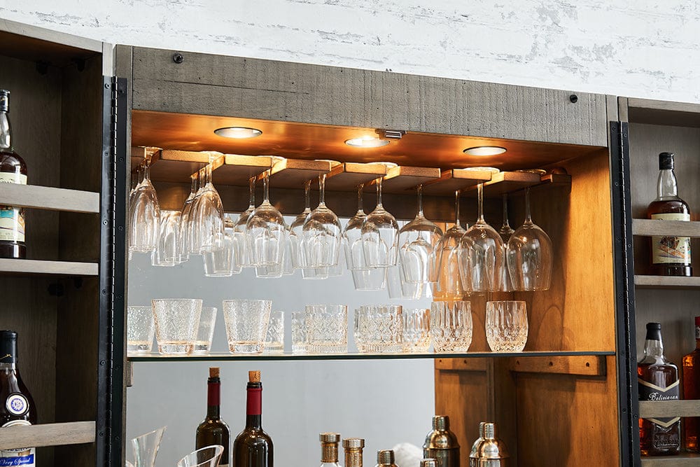 Imperial - Imperial Aurora Wine Cabinet in Stone Grey - 26-1650 view 9