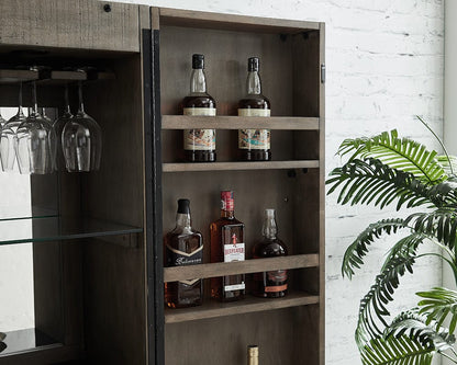 Imperial - Imperial Aurora Wine Cabinet in Stone Grey - 26-1650 view 13