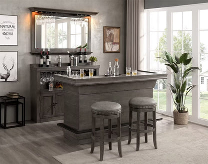 Imperial - Imperial Bixby Backless Swivel Bar Stool in Charcoal - 9142104 view 3