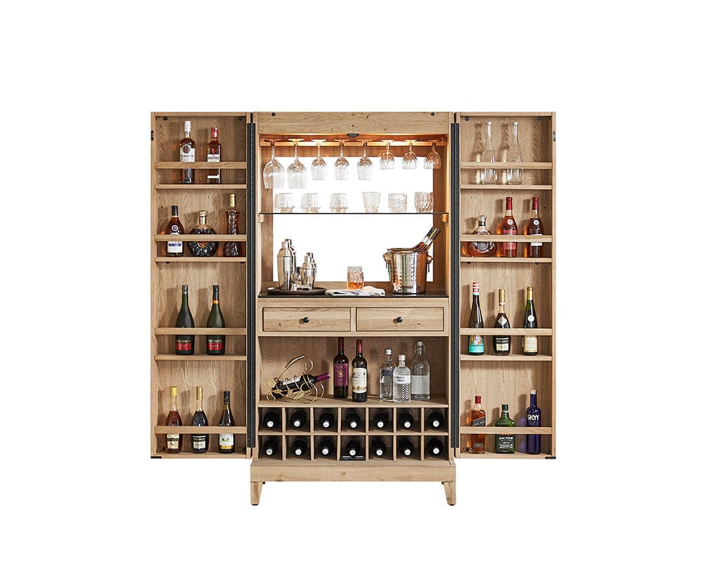 Imperial - Imperial Fulton Bar Cabinet in Reclaimed Oak - 26-1605 view 4