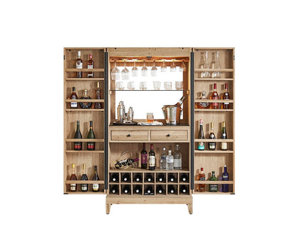 Imperial - Imperial Fulton Bar Cabinet in Reclaimed Oak - 26-1605 view 4