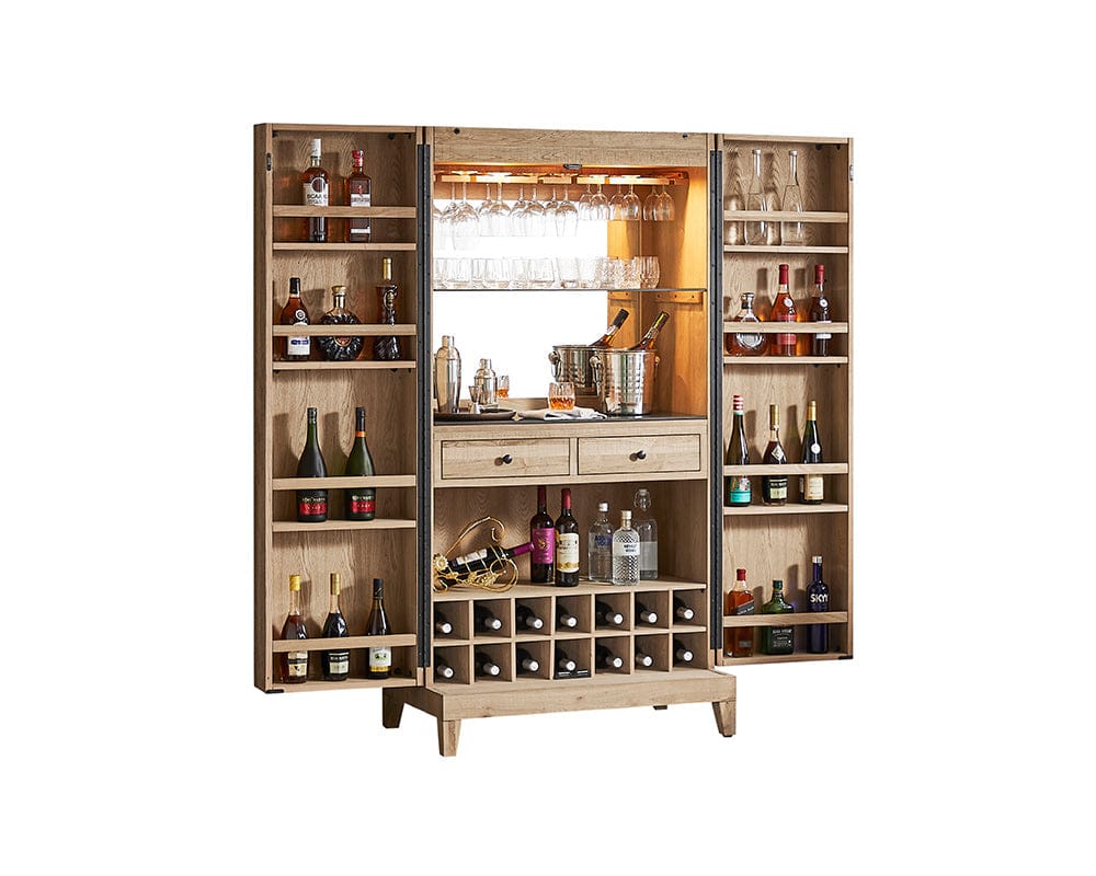 Imperial - Imperial Fulton Bar Cabinet in Reclaimed Oak - 26-1605 view 6