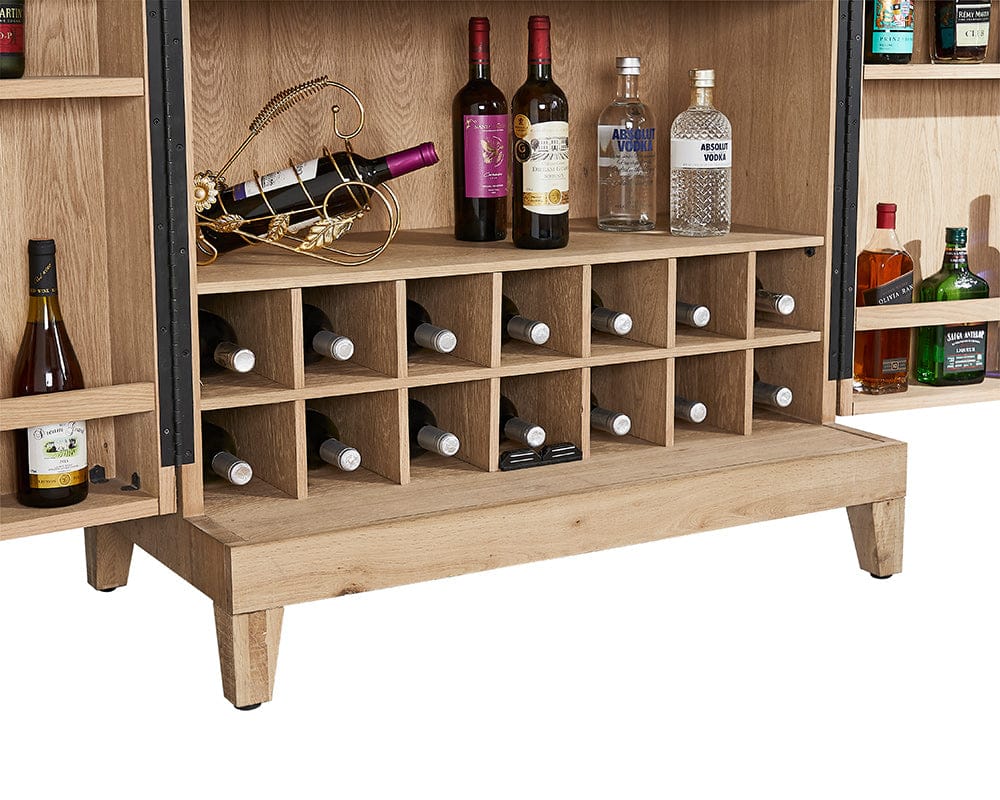 Imperial - Imperial Fulton Bar Cabinet in Reclaimed Oak - 26-1605 view 11