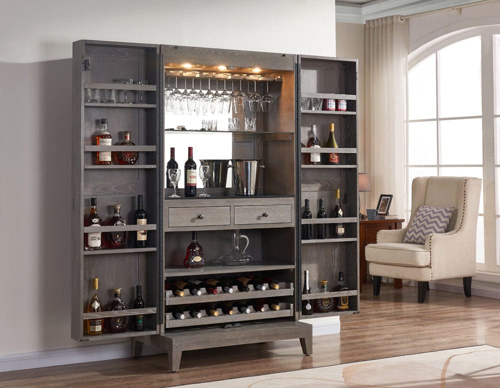 Imperial - Imperial Westbrook Bar Cabinet in Grey - 26-1602 view 4