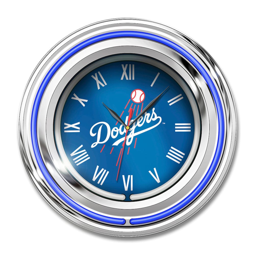 Imperial  - MLB Los Angeles Dodgers 15" Neon Clock  - IMP  705-2026 view 1