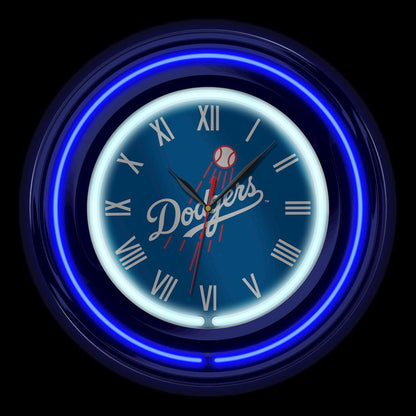 Imperial  - MLB Los Angeles Dodgers 15" Neon Clock  - IMP  705-2026 view 2