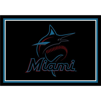 Imperial - MLB Miami Marlins 4x6 Spirit Rug - IMP  521-2024 view 1