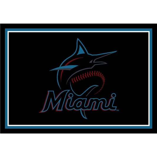 Imperial - MLB Miami Marlins 6x8 Spirit Rug - IMP  525-2024 view 1