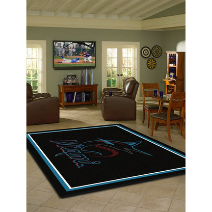 Imperial - MLB Miami Marlins 8x11 Spirit Rug - IMP  529-2024 view 2