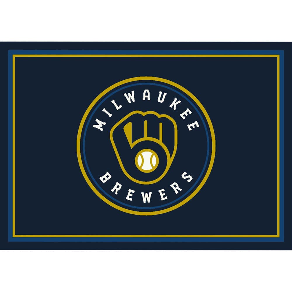 Imperial - MLB Milwaukee Brewers 6x8 Spirit Rug - IMP  525-2027 view 1