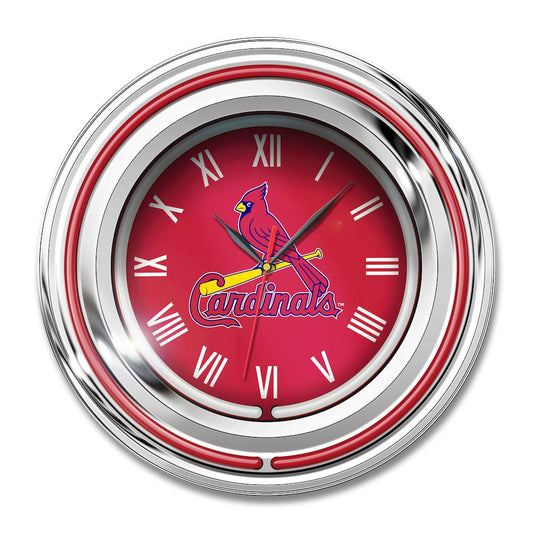 Imperial  - MLB St. Louis Cardinals 15" Neon Clock  - IMP  705-2008 view 1