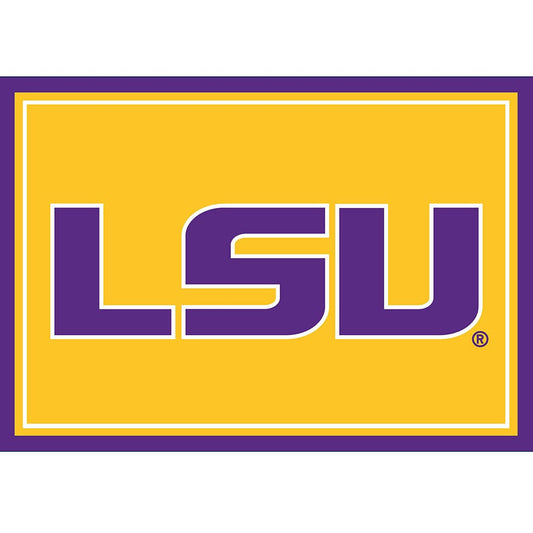 Imperial - NCAA Louisiana State University 3x4 Spirit Rug - IMP  569-3005 view 1