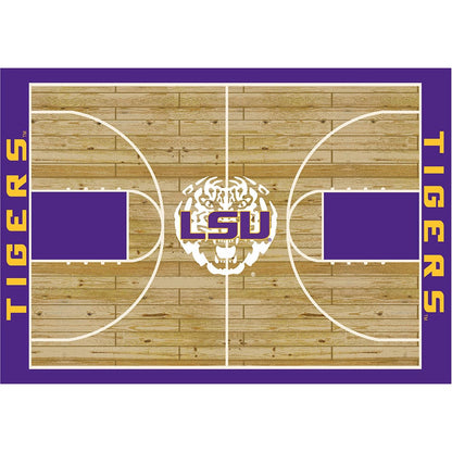 Imperial - NCAA Louisiana State University 6x8 Courtside Rug - IMP  555-3005 view 1