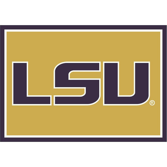 Imperial - NCAA Louisiana State University 6x8 Spirit Rug - IMP  525-3005 view 1