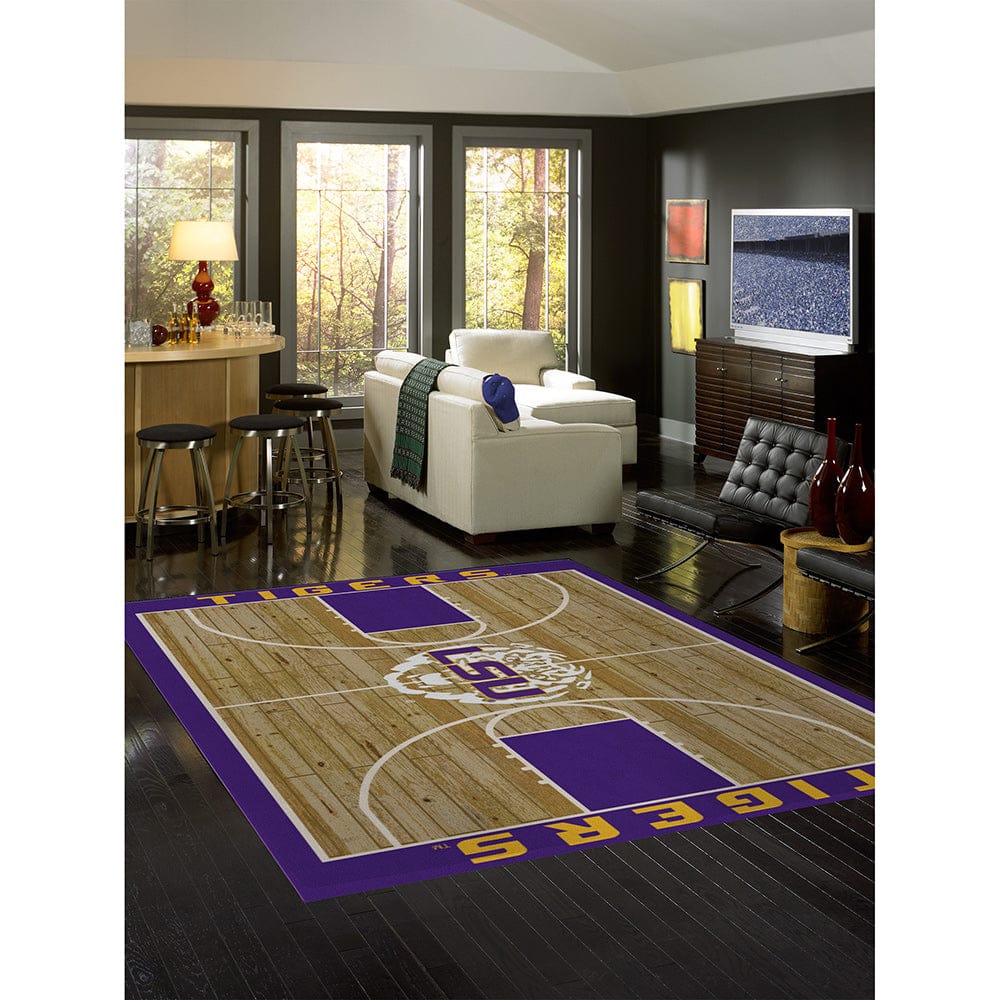 Imperial - NCAA Louisiana State University 8x11 Courtside Rug - IMP  556-3005 view 2