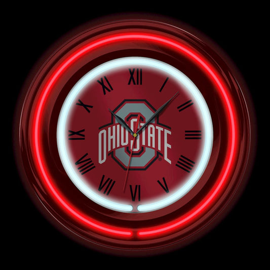Imperial  - NCAA Ohio State University 15" Neon Clock  - IMP  705-3015 view 2