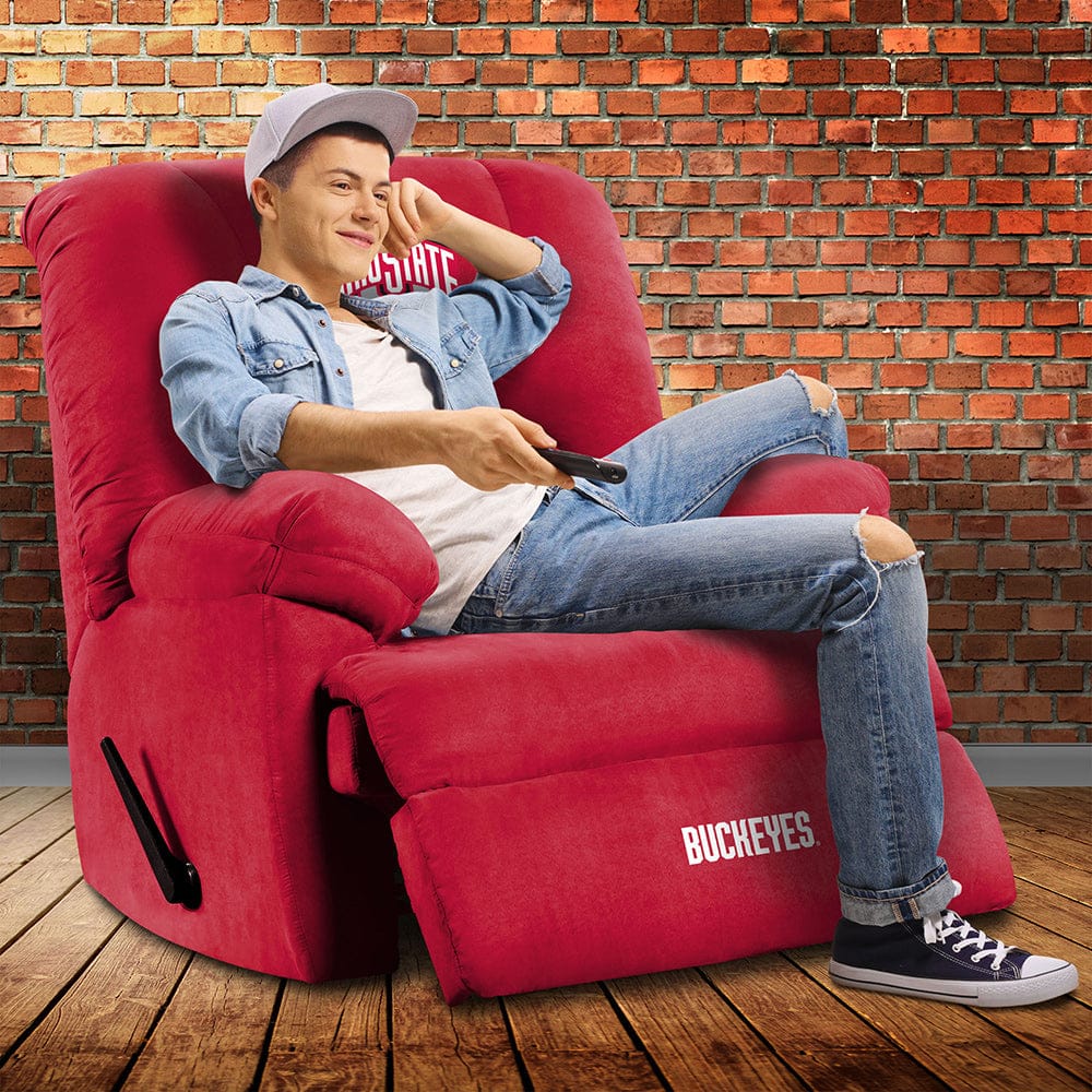 Imperial - NCAA Ohio State University Microfiber Manual Recliner - IMP  790-3015 view 2