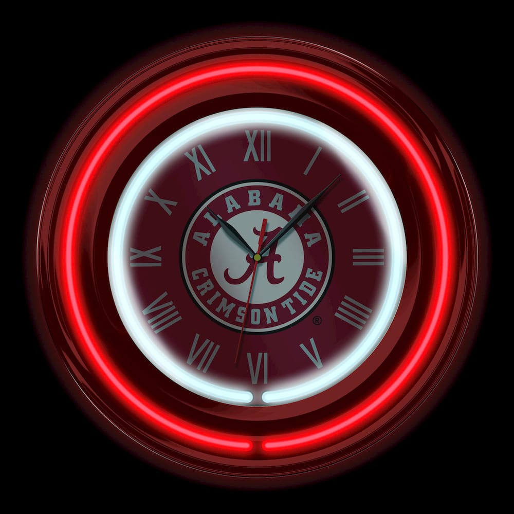 Imperial  - NCAA University of Alabama 15" Neon Clock  - IMP  705-3001 view 2