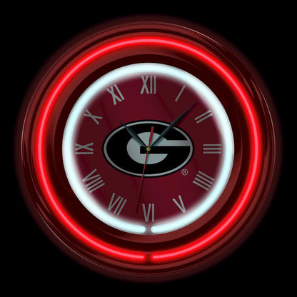 Imperial  - NCAA University of Georgia 15" Neon Clock  - IMP  705-3008 view 2