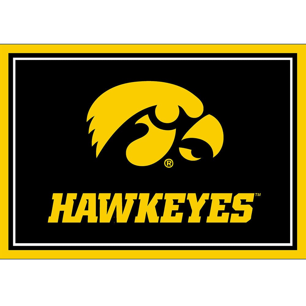 Imperial - NCAA University of Iowa 3x4 Spirit Rug - IMP  569-3018 view 1