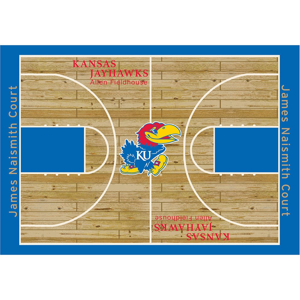 Imperial - NCAA University Of Kansas 8x11 Courtside Rug - IMP  556-3020 view 1
