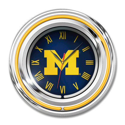 Imperial  - NCAA University of Michigan 15" Neon Clock  - IMP  705-3009 view 1