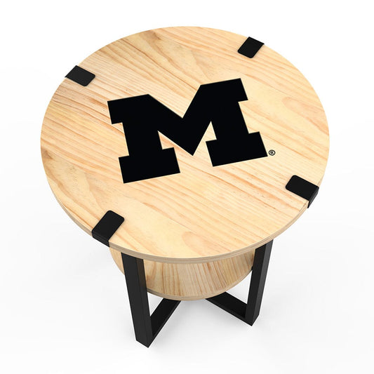 Imperial - NCAA University of Michigan Side Table with Charger - IMP  746-3009 view 2
