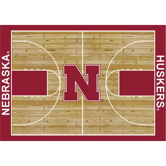 Imperial - NCAA University of Nebraska 4x6 Courtside Rug - IMP  553-3010 view 1