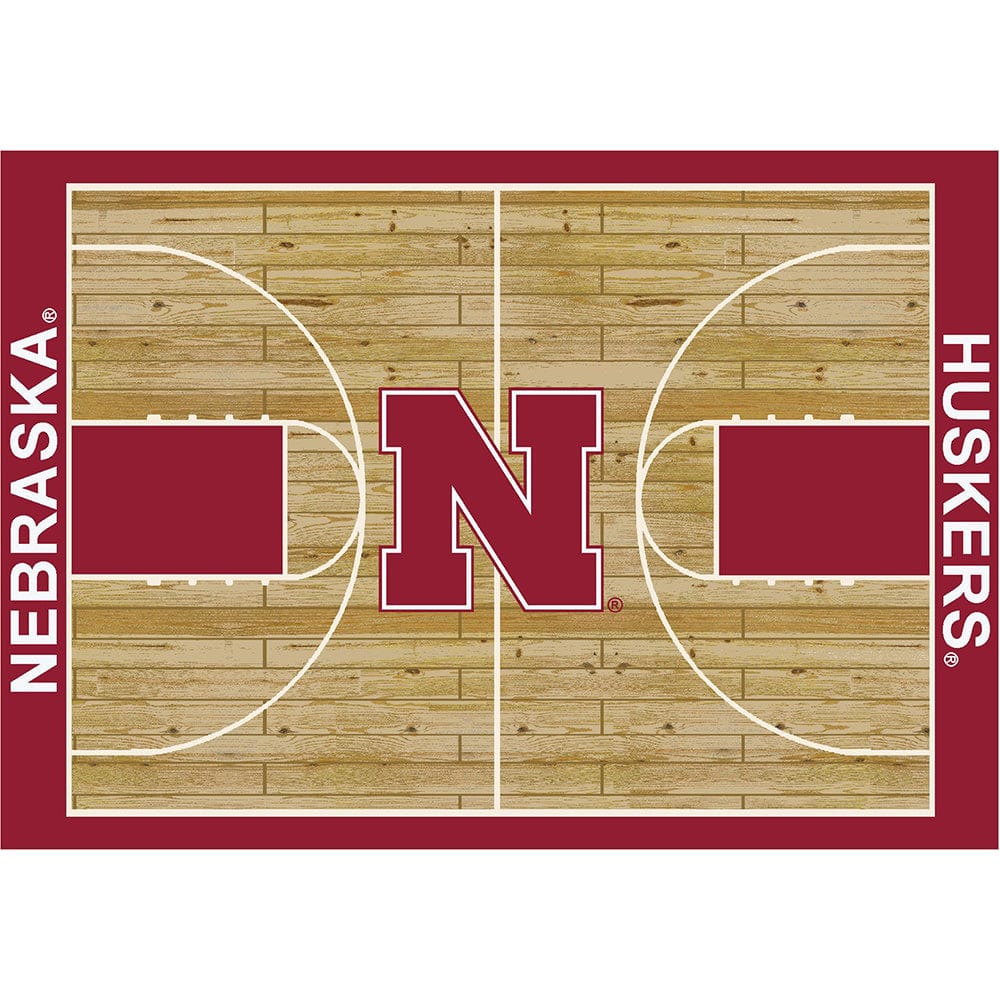 Imperial - NCAA University Of Nebraska 8x11 Courtside Rug - IMP  556-3010 view 1