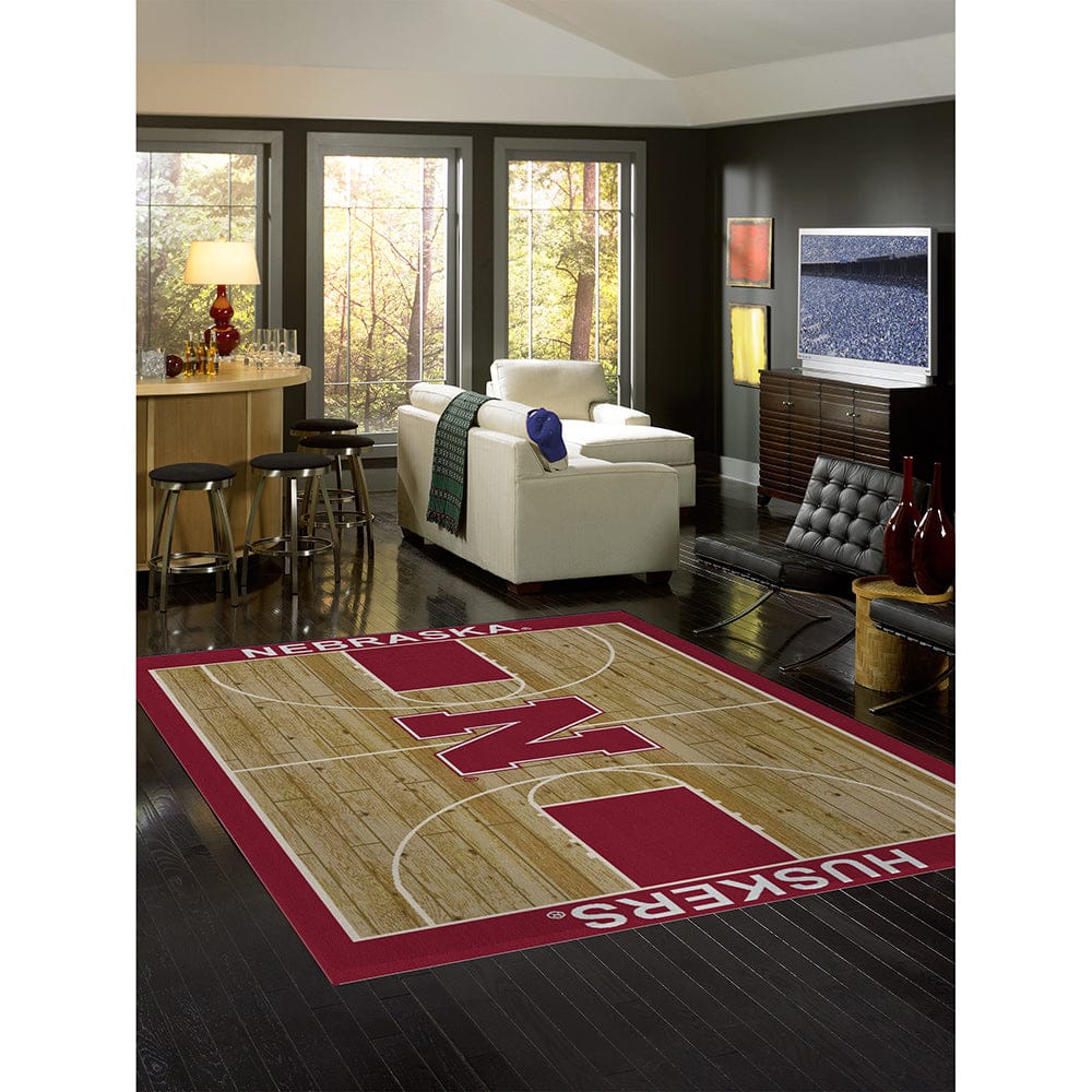 Imperial - NCAA University Of Nebraska 8x11 Courtside Rug - IMP  556-3010 view 2