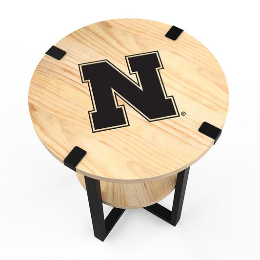Imperial - NCAA University of Nebraska Side Table with Charger - IMP  746-3010 view 2