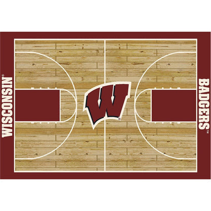 Imperial - NCAA University Of Wisconsin 6x8 Courtside Rug - IMP  555-3013 view 1