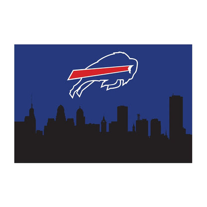Imperial - NFL Buffalo Bills 2x3 Cityscape Washable Rug - IMP  759-1021 view 1