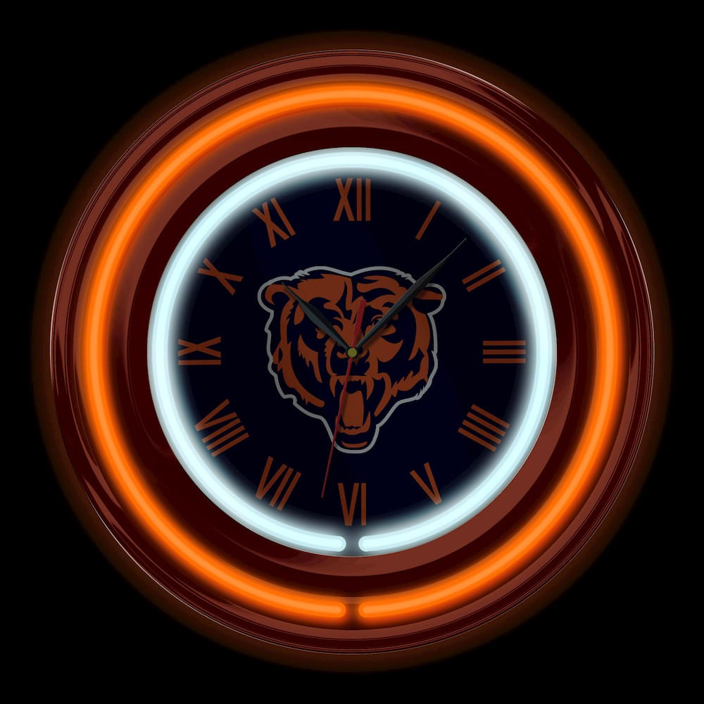 Imperial  - NFL Chicago Bears 15" Neon Clock  - IMP  705-1019 view 2