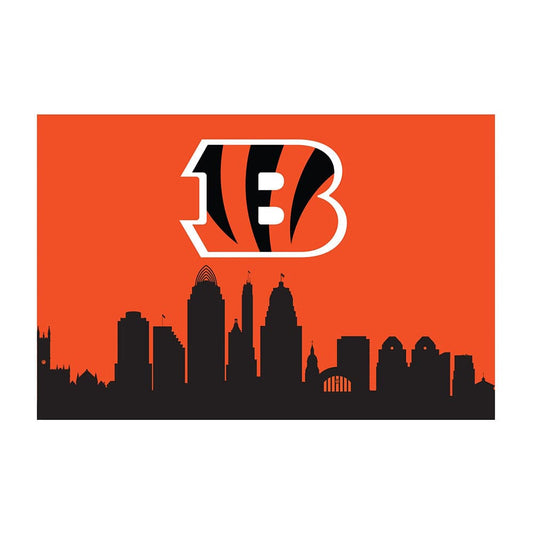 Imperial - NFL Cincinnati Bengals 2x3 Cityscape Washable Rug - IMP  759-1023 view 1