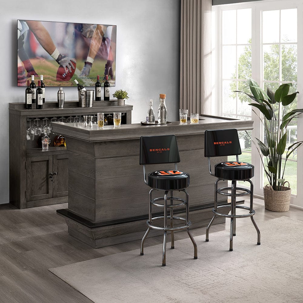 Imperial - NFL Cincinnati Bengals Swivel Barstool with Back - IMP  681-1023 view 2