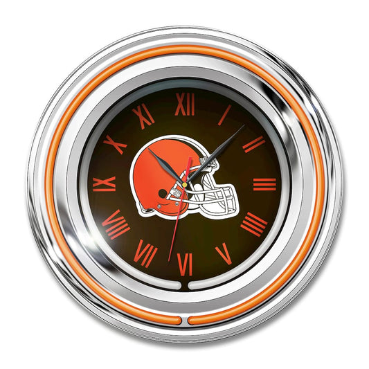 Imperial  - NFL Cleveland Browns 15" Neon Clock  - IMP  705-1020 view 1