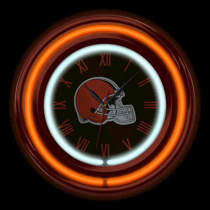 Imperial  - NFL Cleveland Browns 15" Neon Clock  - IMP  705-1020 view 2