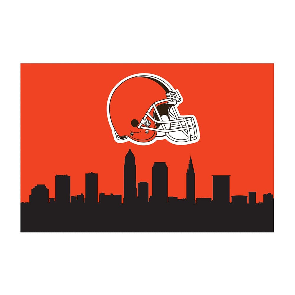 Imperial - NFL Cleveland Browns 2x3 Cityscape Washable Rug - IMP  759-1020 view 1