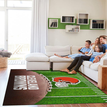 Imperial - NFL Cleveland Browns 5x7 Football Field Washable Rug - IMP  758-1020 view 2